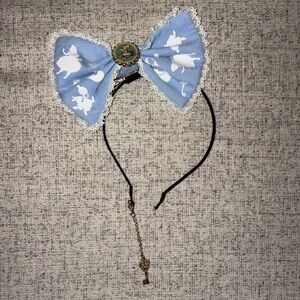 Tokyo Disney Resort Alice in Wonderland Themed Headband w/ Detachable Bow